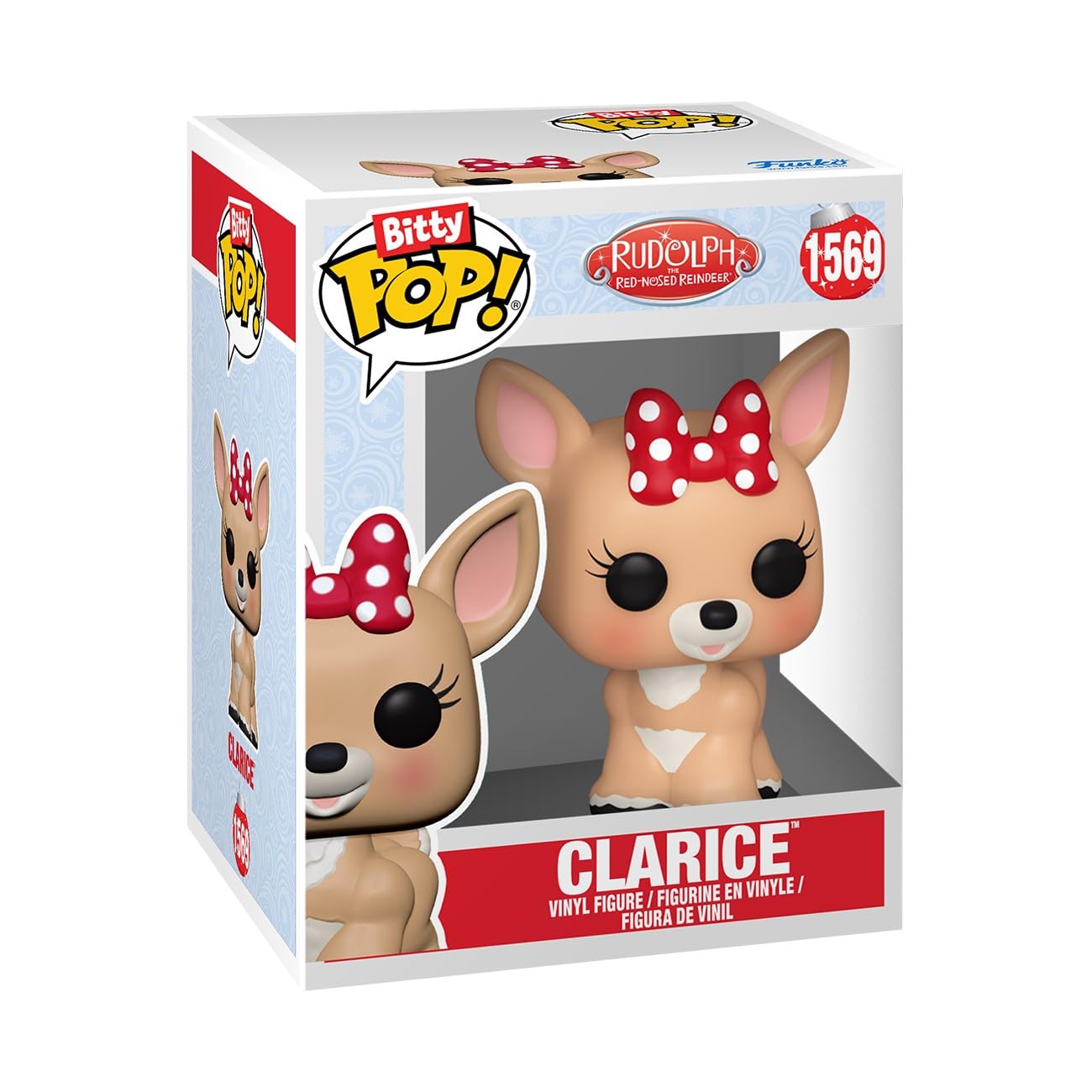 Funko Bitty Pop! Rudolph: Mini Collectible Toys 4-Pack - Clarice™, Rudolph®, Bumble™ & Mystery Chase Figure (Styles May Vary)