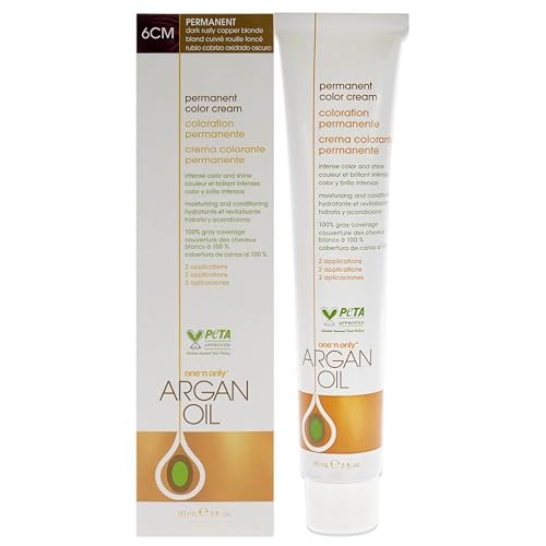 One N' Only Permanent Hair Color - Permanent Hair Dye Made with Argan Oil - Delivers Rich, Accurate Tones with Gray Coverage - Improves Moisture