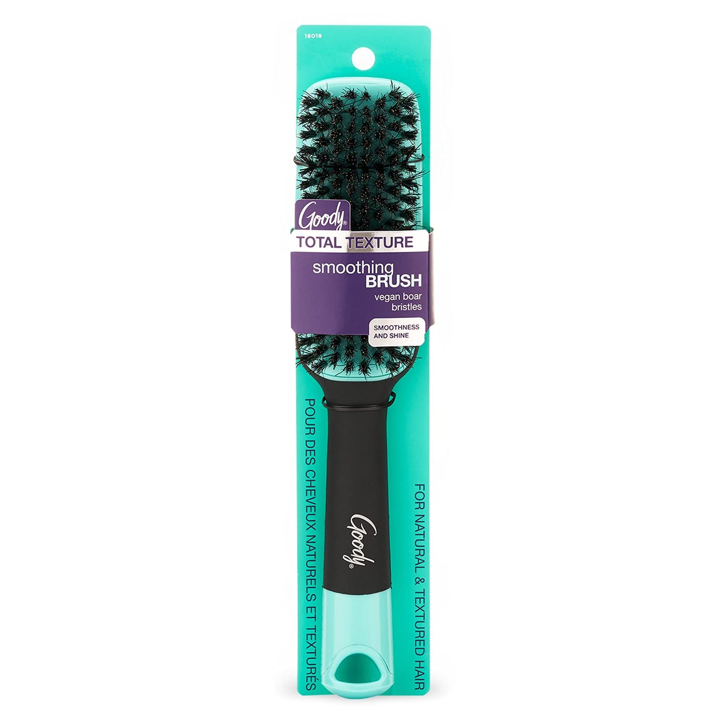 Goody x Total Texture Smoothing Brush - Vegan Boar Bristles Help Condition and Smooths Hair Cuticles for Enhanced Shine Shine - For Natural Beauty and Personal Care GOODY Default Title