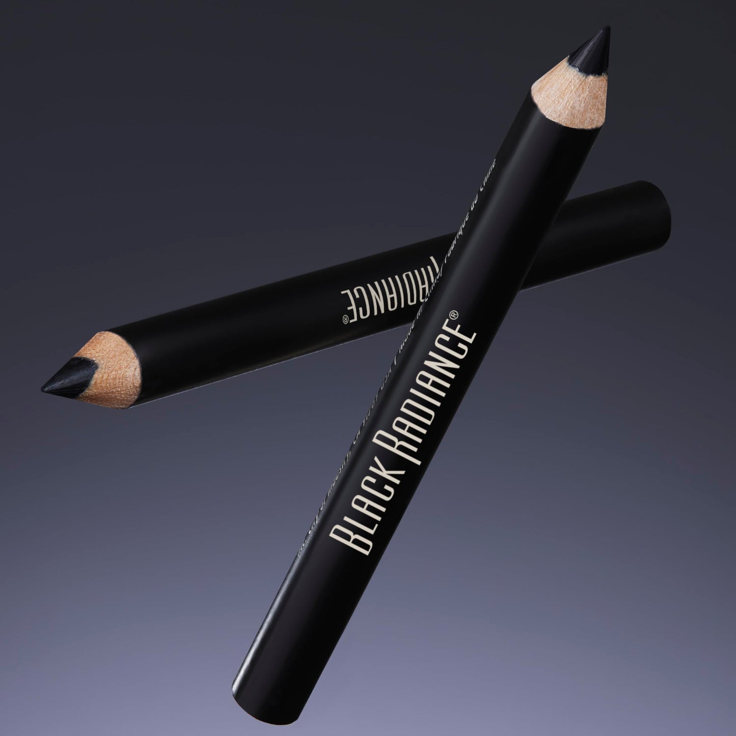 Black Radiance Twin Pack Eyeliner Pencil, Creamy Dual-Purpose Formula for Eyes & Brows, Intense Black Pigments, Long-Lasting Definition - Truly Black