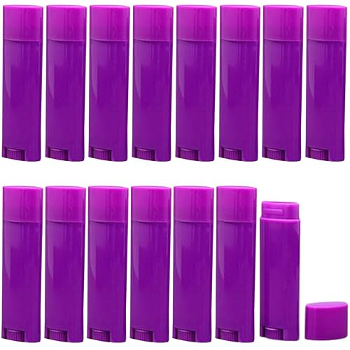 FZBNSRKO 5ml 25Pcs Empty Oval Deodorant Lip balm Tubes Containers Twist-up Refillable Containers for Lipstick,Chapstick,Homemade Lip balm,DIY