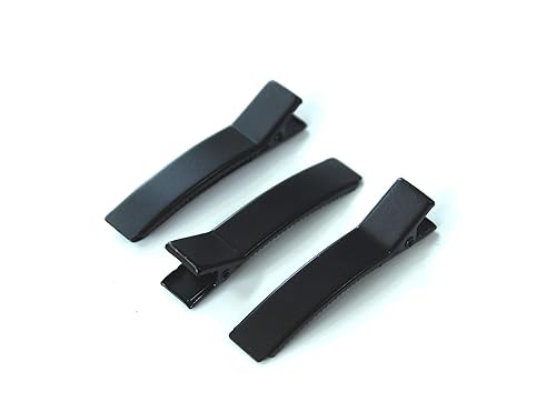 25pcs Hair Clip for DIY 50MM Black Alligator Clips with Double Pronge