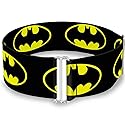 Belt Women's Cinch Batman Shield 2 Black Yellow 23 to 44 Inches
