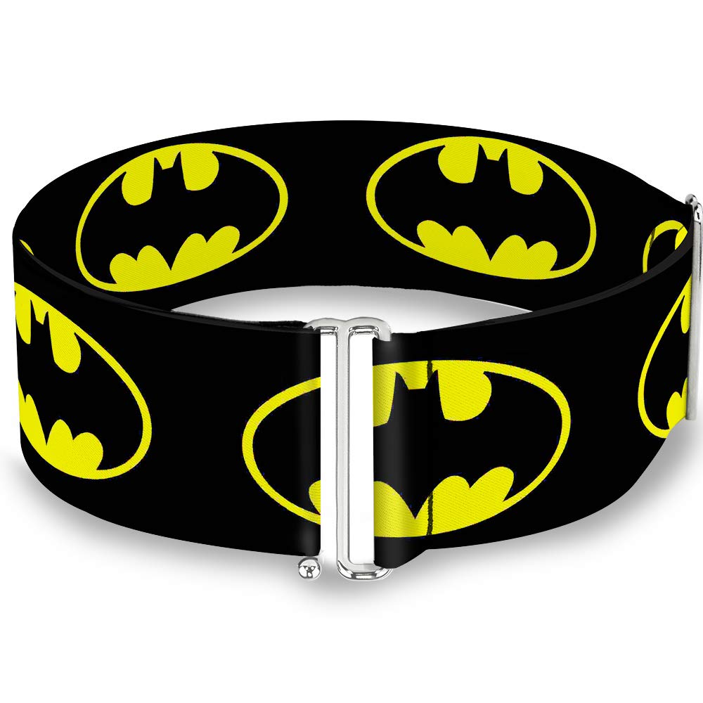Belt Women's Cinch Batman Shield 2 Black Yellow 23 to 44 Inches