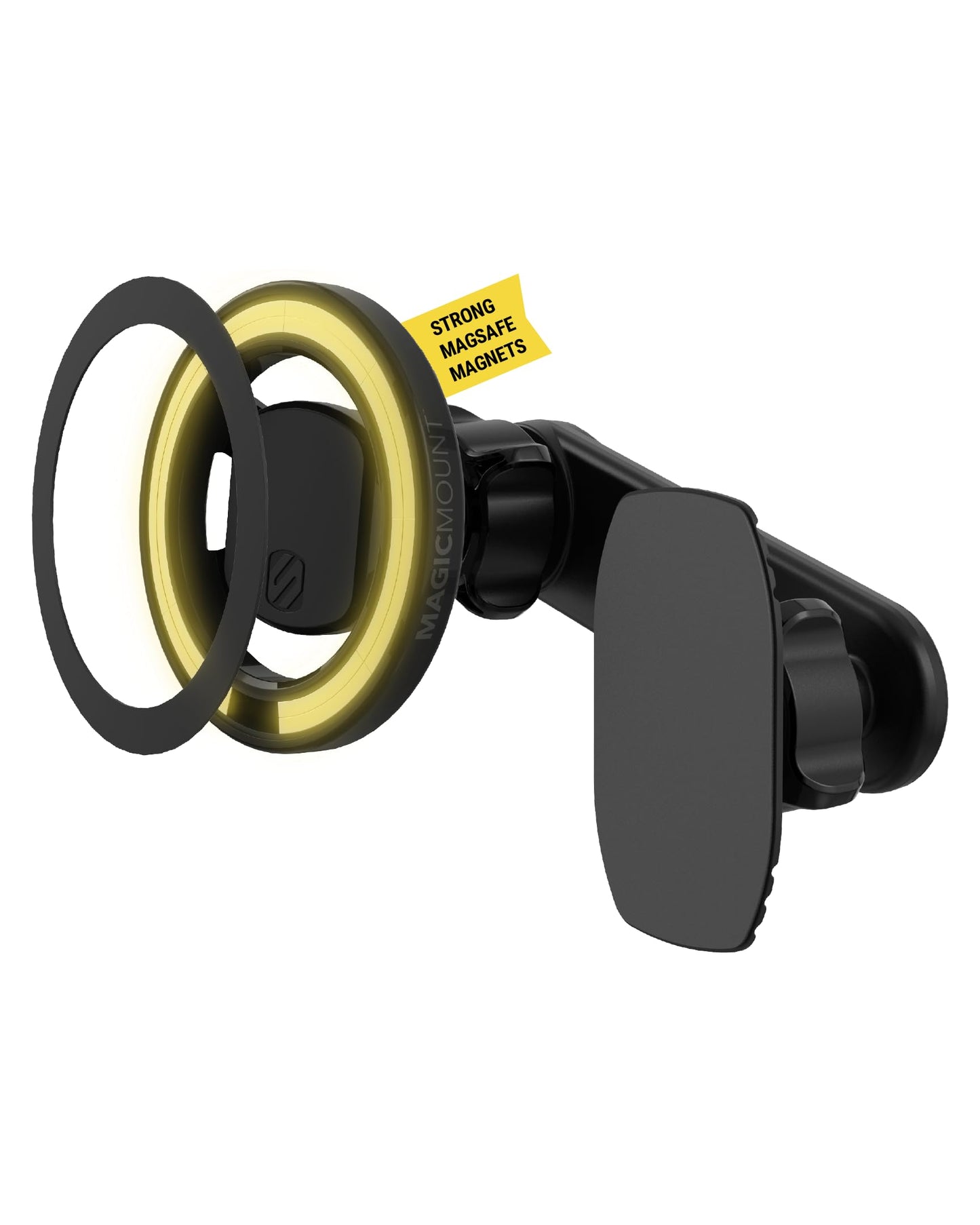 Scosche SMS1ODVR-1 MagicMount 5-in-1 MagSafe Phone Mount for Car Vent, Dashboard and Back of Display for Floating Screens, Hands Free Magnetic Cell…