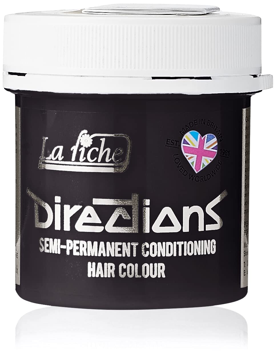 DIRECTIONS Ebony Semi-Permanent Hair Colour - 88ml Tub by La Riche