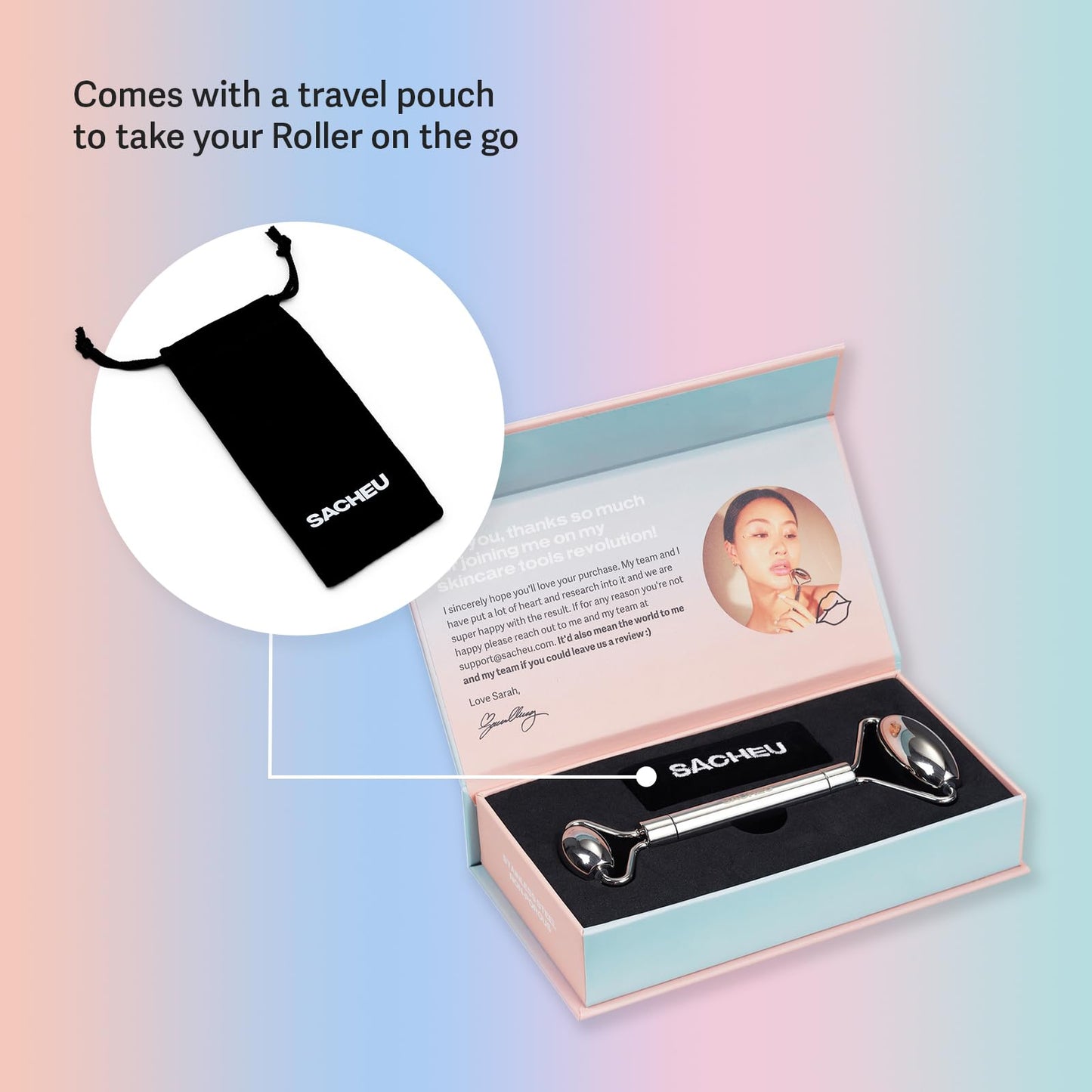 Sacheu Gua Sha Facial Tools Muscle Scraper (Face Roller)
