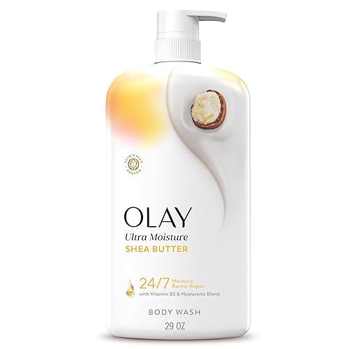 Olay Body Wash for Women, Ultra Moisture, 24/7 Moisture Barrier Repair, Hydrating Formula for Visibly Healthy Soft Skin, Vitamin B3 & Hyaluronic