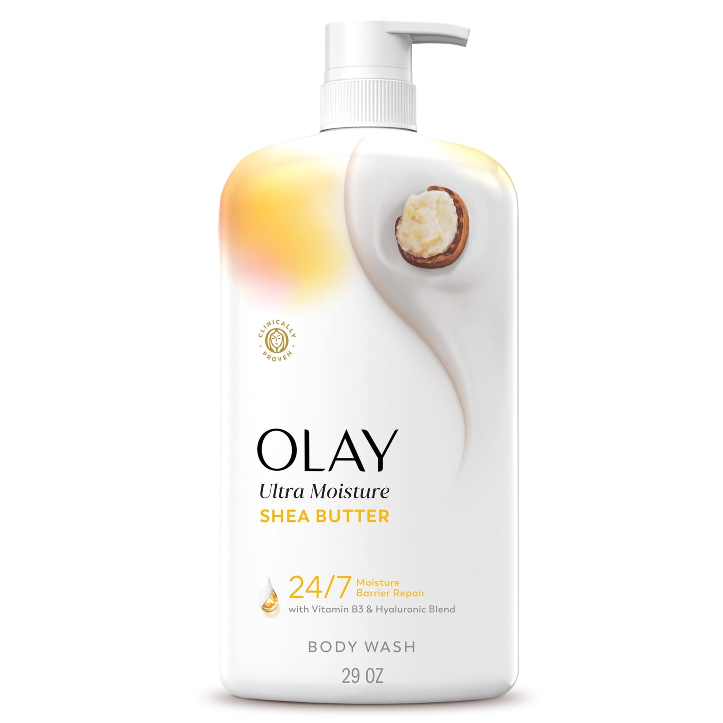Olay Body Wash for Women, Ultra Moisture, 24/7 Moisture Barrier Repair, Hydrating Formula for Visibly Healthy Soft Skin, Vitamin B3 & Hyaluronic