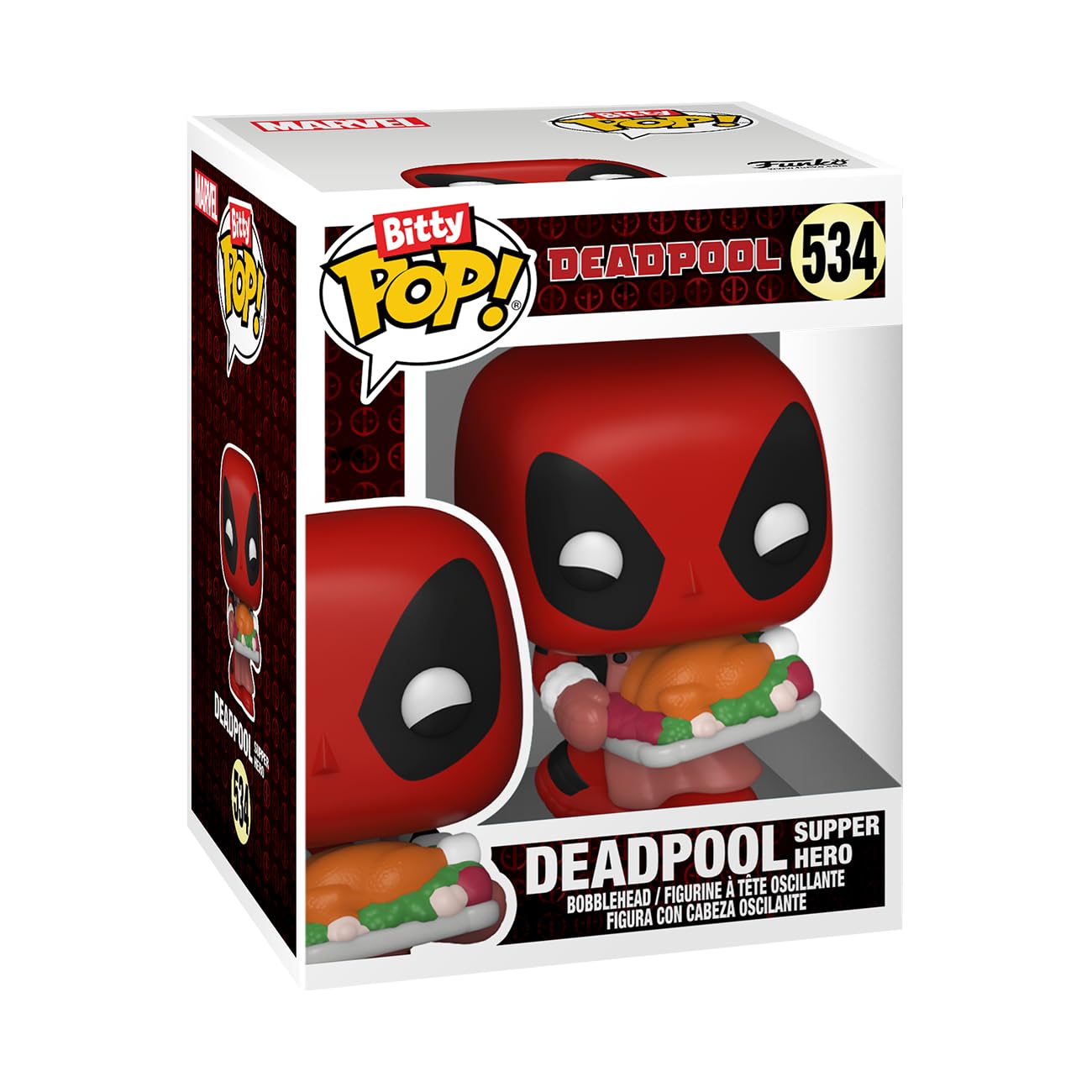 Funko Bitty POP! Deadpool - Bathtime, 4-Pack and A Surprise Mystery Mini Figure - 0.9 Inch (2.2 Cm) Collectable - Stackable Display Shelf Included…