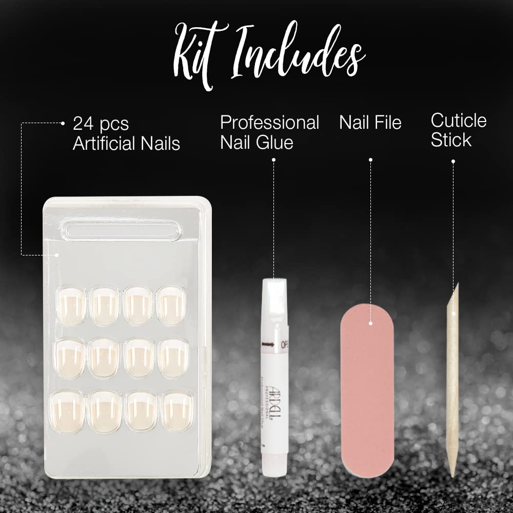 Ardell Nail Addict Artificial Nail Set, Classic French Beauty & Personal Care Ardell