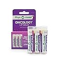 Oncology Lip Balm USDA Organic, Hydrate Dry, Parched Lips. Moisturizing -3 Pack
