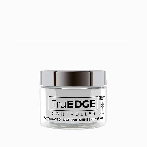NICKA K NEW YORK Tyche TruEDGE Edge Controller - 100ml / 3.38 fl oz - Water-Based, Black Castor Oil & Hemp Seed Oil - Long-Lasting Hold, Non-Flaky
