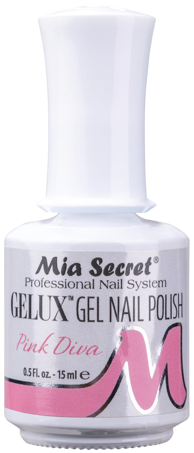 Mia Secret Gelux Soak-off gel nail polish color Pink Diva - Gel polish cured with nail lamp - Esmaltes para uñas en gel de larga duración para lampara Beauty & Personal Care Mia Secret