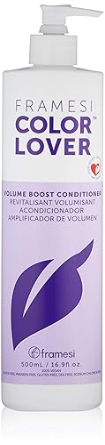 FRAMESI Color Lover Volume Boost Conditioner, 16.9 fl oz, Sulfate Free Volumizing Conditioner with Quinoa and Coconut Oil, Color Treated Hair