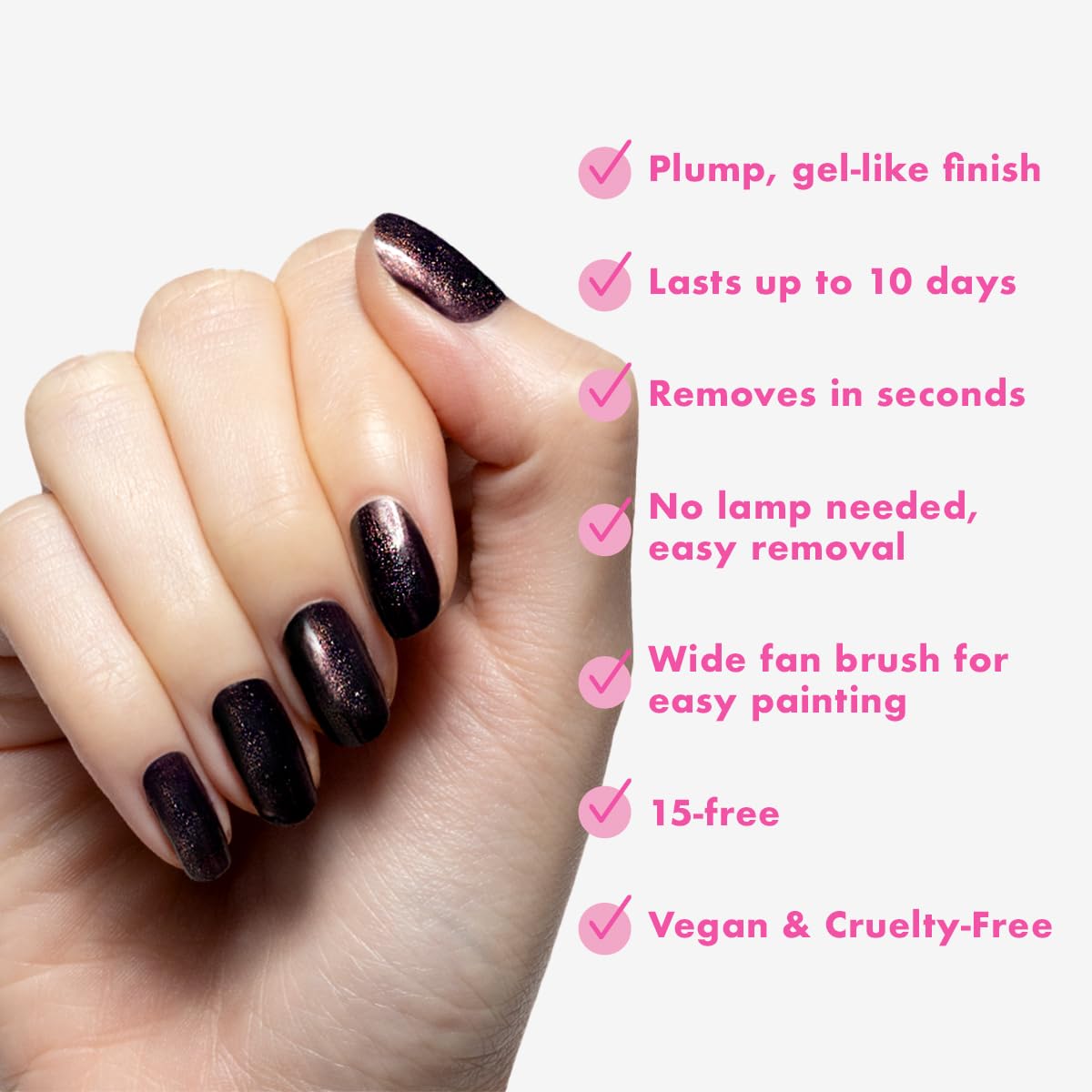 Olive & June Long Lasting Nail Polish Top Coat - Golden Effect | Gel-Like Finish | No Lamp Needed | Lasts up to 10 days | Salon-Quality at Home | Beauty & Personal Care Olive & June