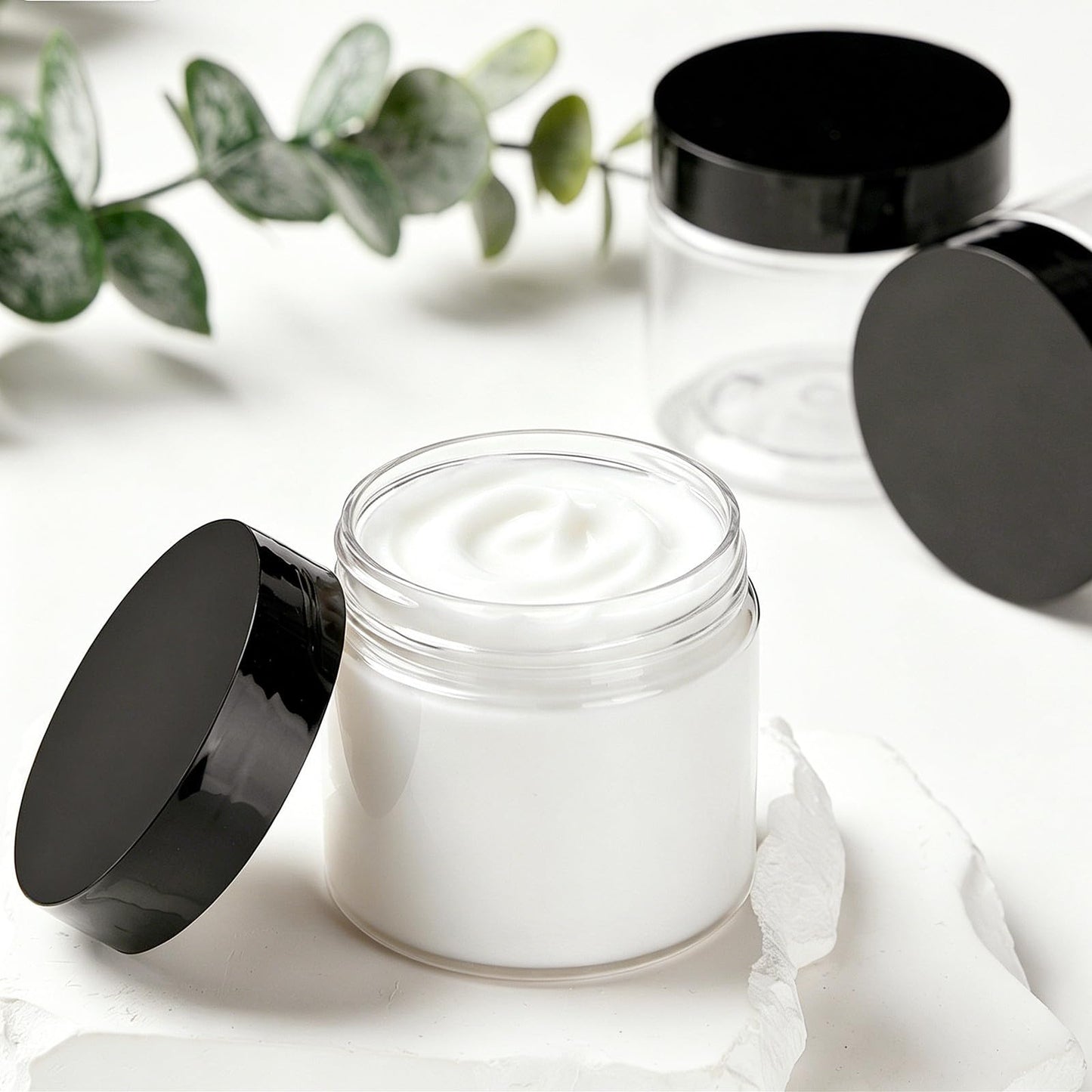 TUZAZO 4 Oz Plastic Containers Small Jars with Lids, 12 Pack Beauty and Personal Care TUZAZO