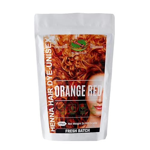 2 Packs Of Red/Orange Henna Hair & Beard Color/Dye 100 Grams - Natural Hair Color, Plant-based Hair Dye - The Henna Guys