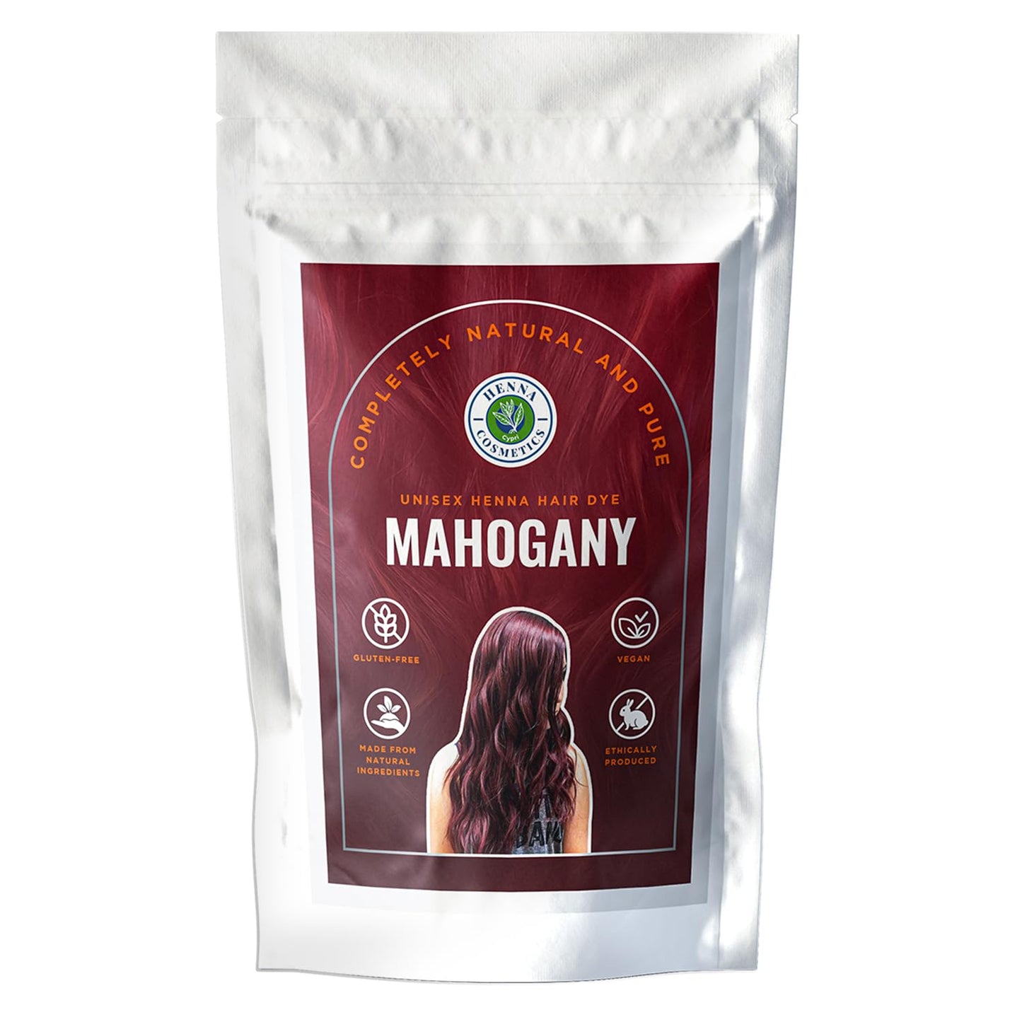 Henna Cosmetics Henna Hair Dye, Mahogany, 100g + Free 50g Henna