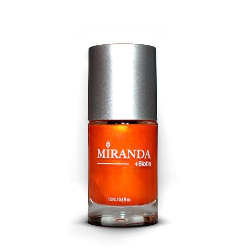 Miranda Beauty: Superfood-Infused Vegan Nail Polish for Healthy, Beautiful Nails, 21-free, Biotin-infused, Cruelty Free - MARYGOLD - 0.40 fl oz Beauty & Personal Care Miranda