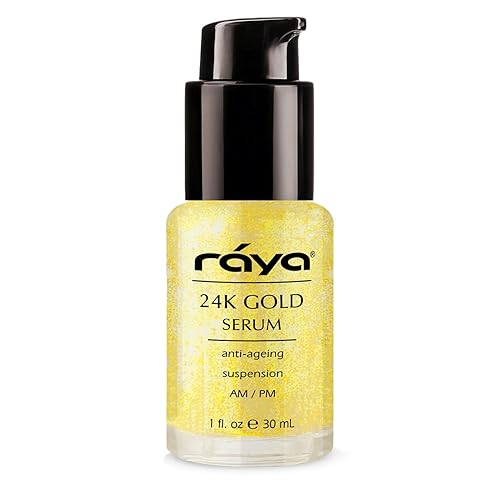 RAYA 24K Gold Anti-Aging Suspension (510) | Anti-Aging Facial Treatment Serum for All Skin Types | Made with Pure 24 Karat Gold | Softens and Helps