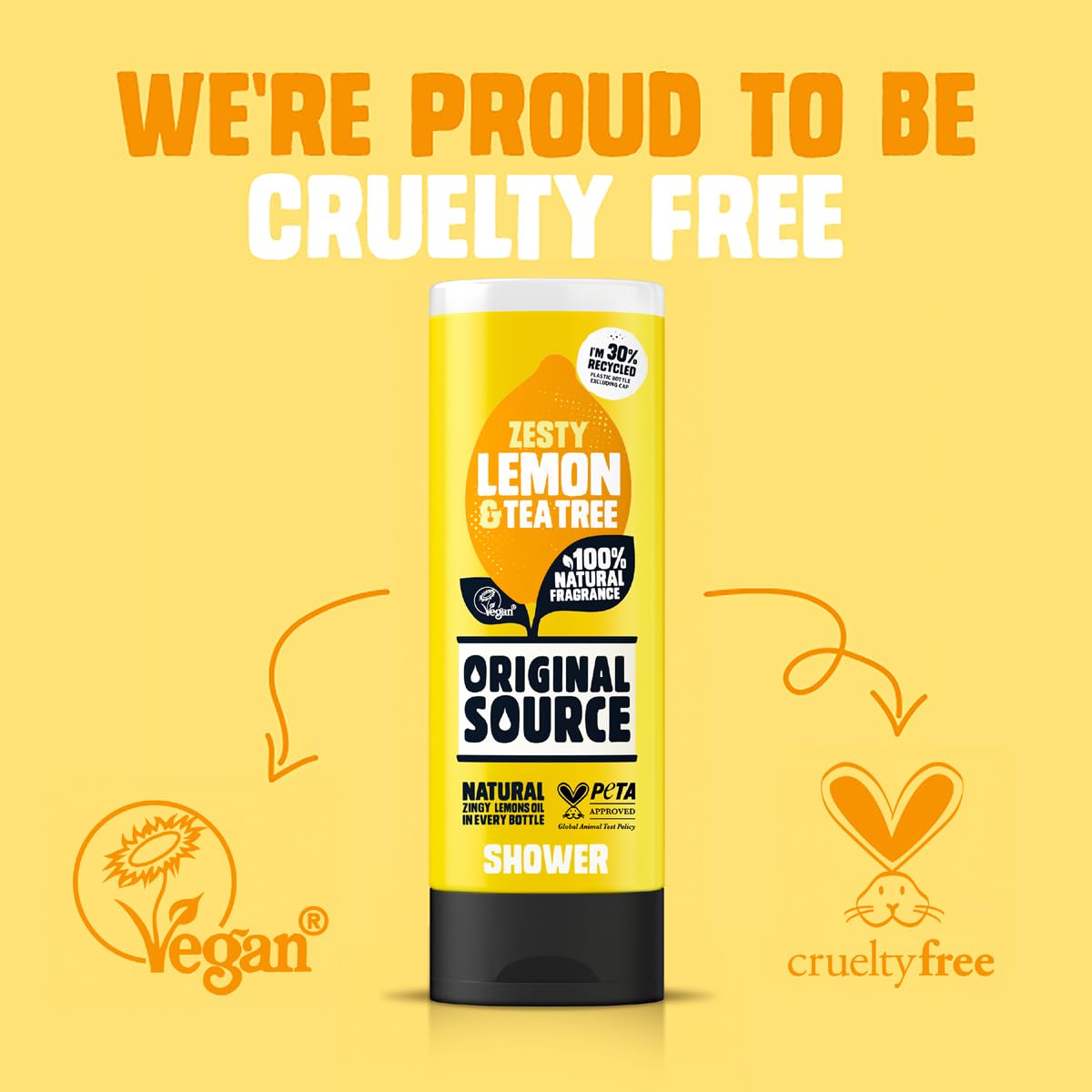 Original Source Lemon and Tea Tree Shower Gel, 250ml