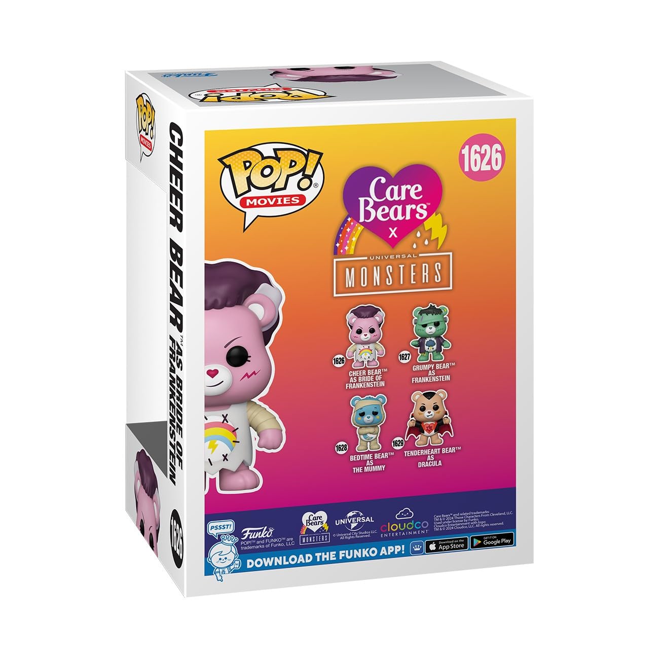 Funko POP Movies: Universal Monsters x Care Bears - Cheer Bear Bride of Frankenstein - Collectable Vinyl Figure - Gift Idea - Official Merchandise…
