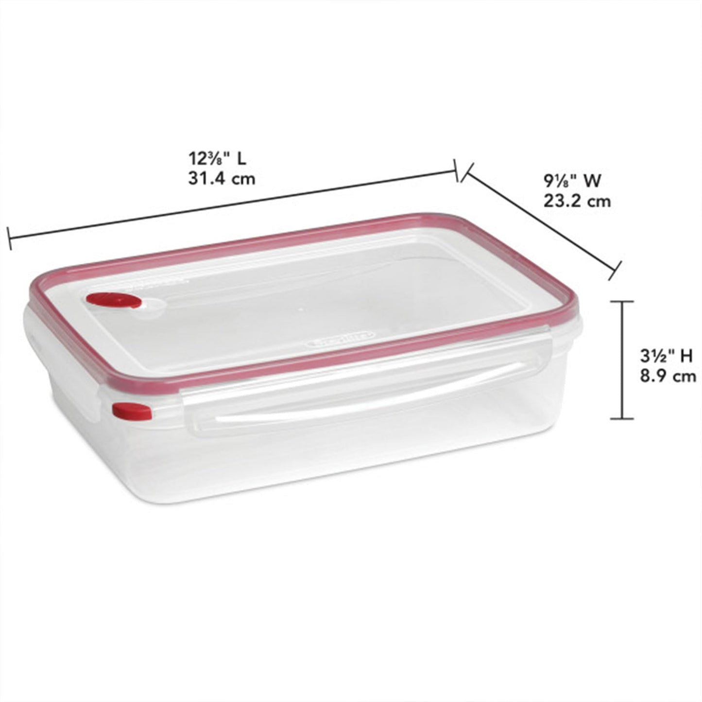 Sterilite 4 Pack Food Storage Container, Ultra-Seal Airtight Snapware with Lids, 16 Cup