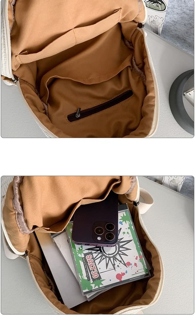 GGOOB Small Backpack Purse for Women - Cute Mini Corduroy Bookbag - Aesthetic Tiny Backpack