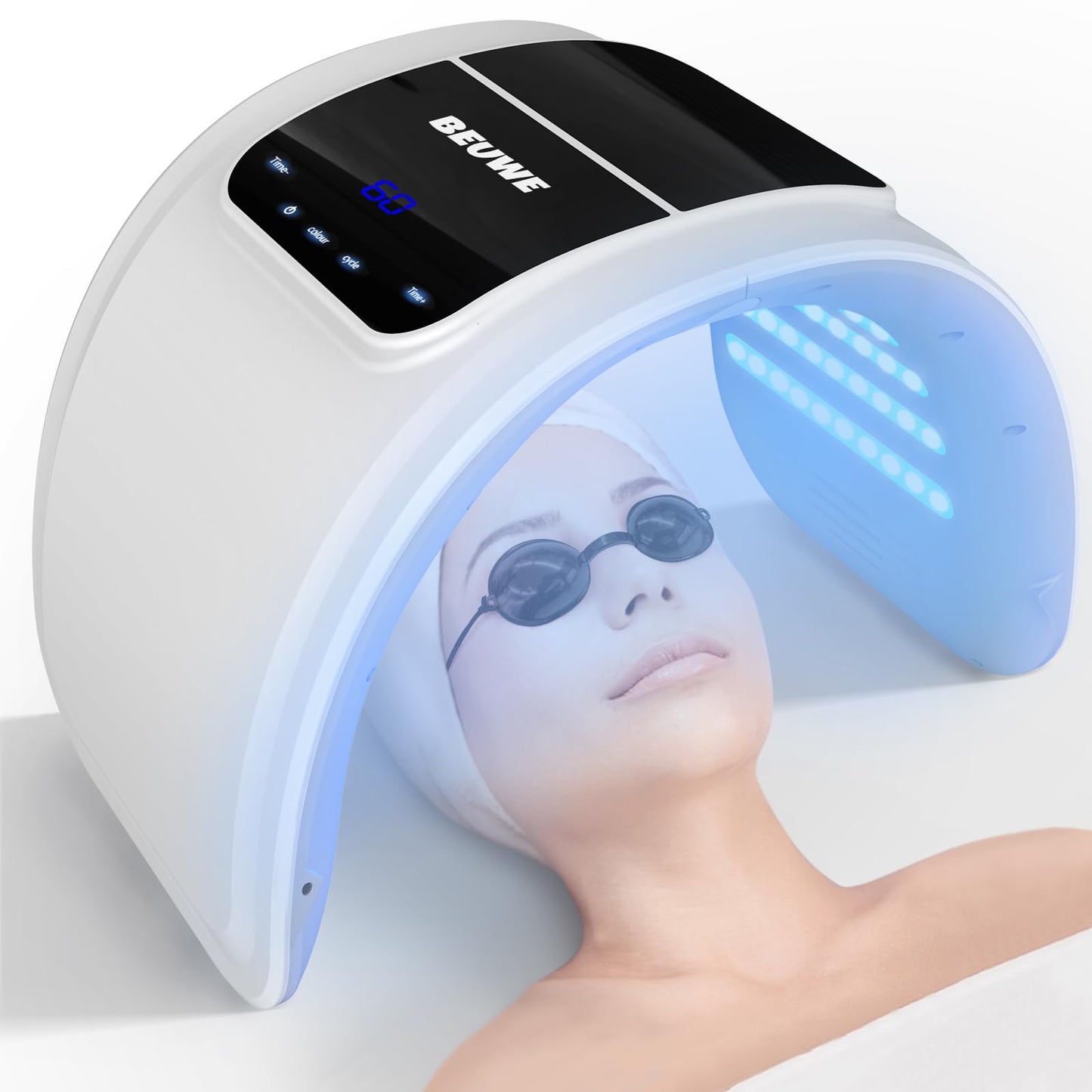 Red-Light-Therapy-for-Face?Led Face Mask Light Therapy Red & Blue Rejuvenation Tool SPA Equipment Led Neck Body Hand Mask for Skincare at Home