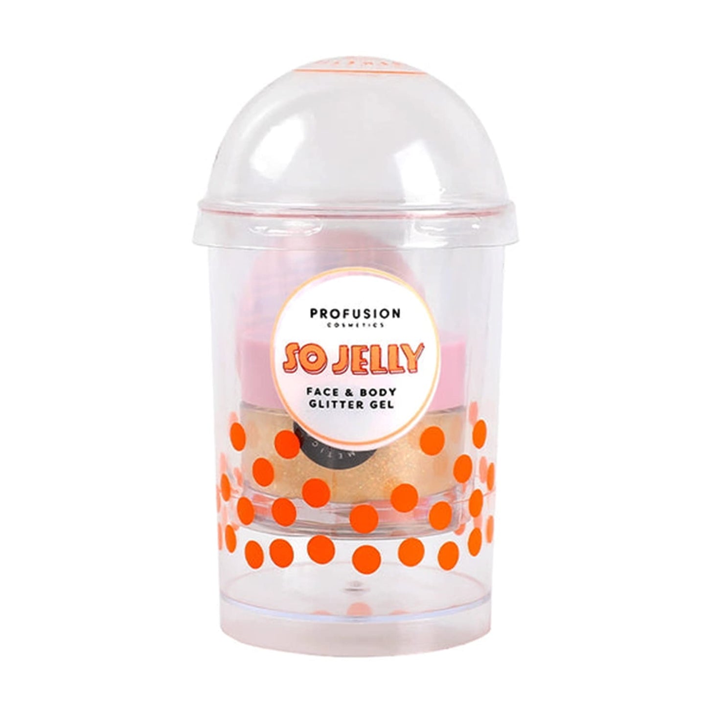 Profusion Cosmetics So Jelly 2 Colorful Long Lasting Face and Body Glitter Gel - Lightweight Smooth High Pigmented Liquid Glow Beauty Makeup