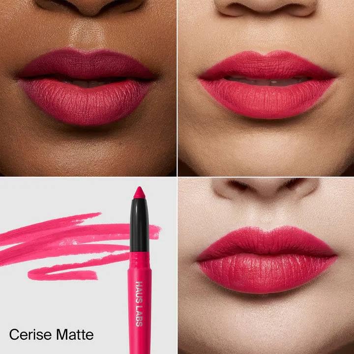 HAUS LABS BY LADY GAGA Le Monster Lip Crayon Cerise Matte & ENTEL Aloe vera Sheet Masque (BONUS)