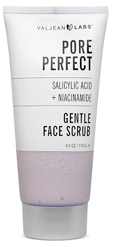 Valjean Labs Pore Perfect Gentle Face Scrub - Salicylic Acid & Niacinamide | Gently Exfoliates, Smooths, Refines Pores | Feeling Fresh & Renewed (6
