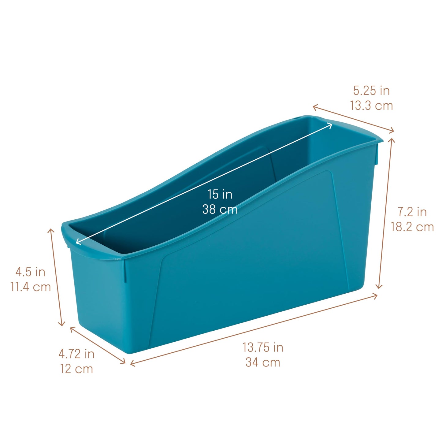 SVYP Linking Storage Bins, Book Bins, Contemporary, 10-Piece