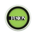 Fusion Body Art Pro Face Paint | Prime Lime Green (32gm), Professional Quality Water Activated Face and Body Paint Supplies Single Makeup Cake