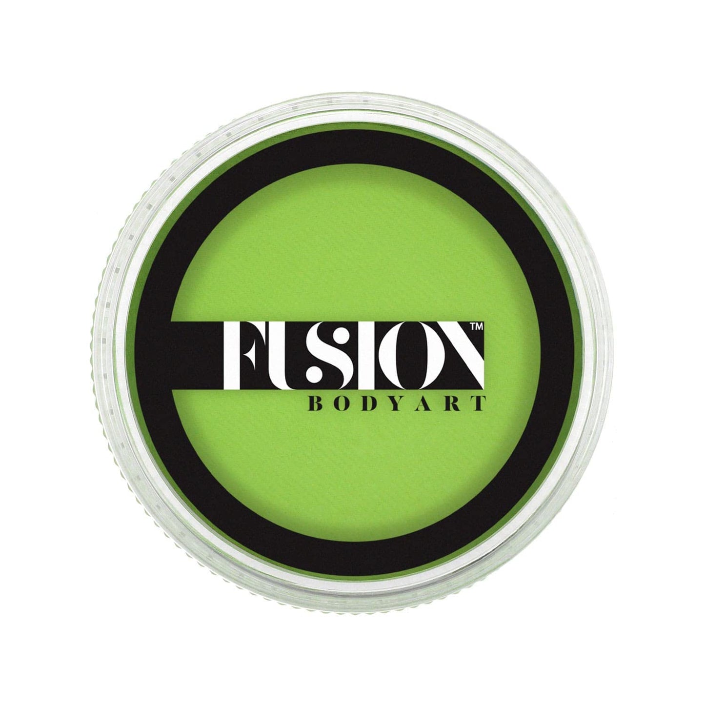 Fusion Body Art Pro Face Paint | Prime Lime Green (32gm), Professional Quality Water Activated Face and Body Paint Supplies Single Makeup Cake