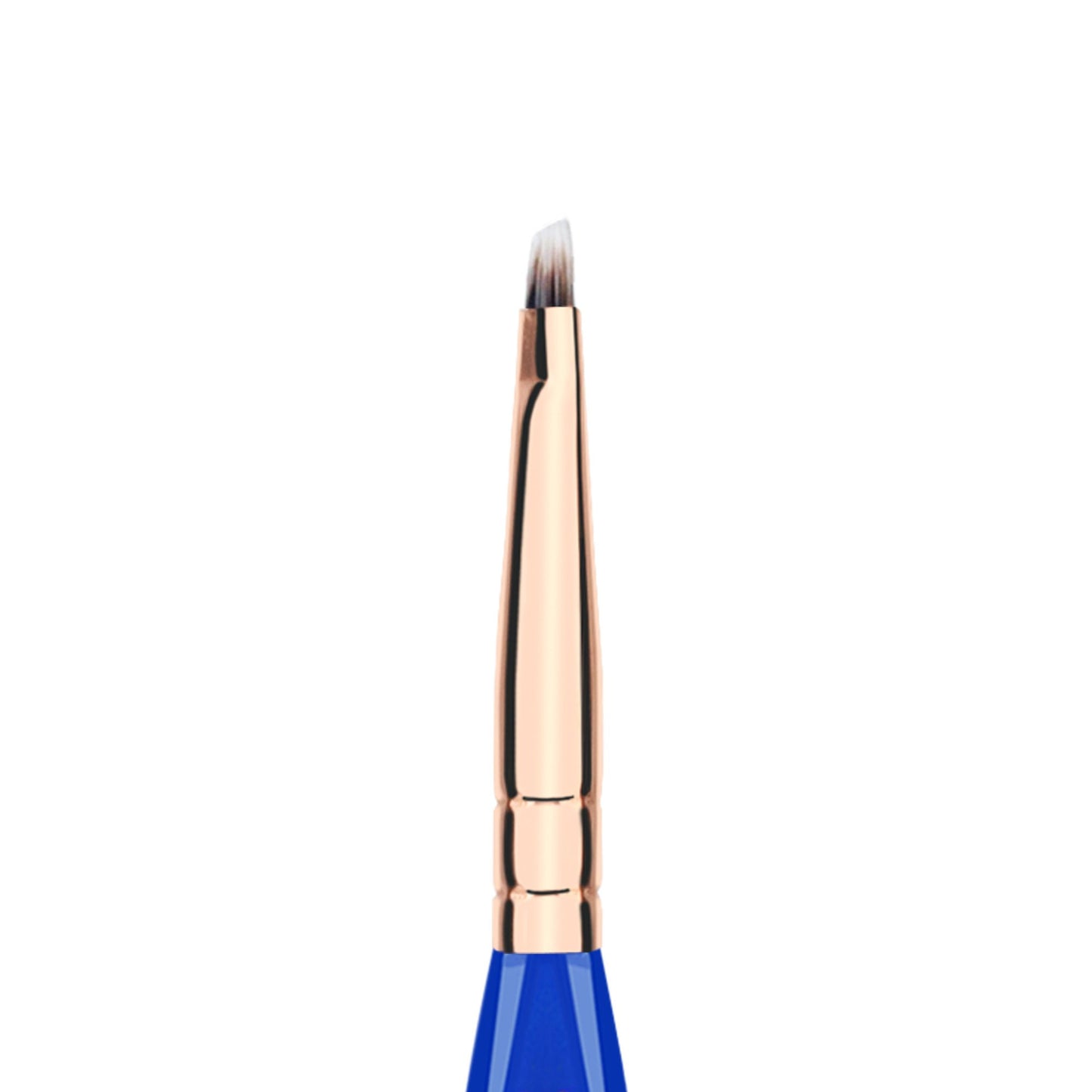 Bdellium Tools Professional Makeup Brush - Golden Triangle 760 Liner/Brow - With All Vegan and Soft Synthetic Fibers, For Eyes & Brows (Blue, 1pc)