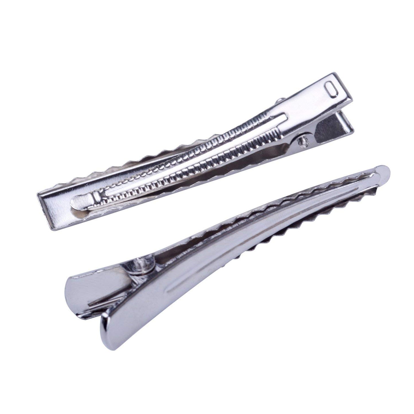 BronaGrand 60pcs Silver Large Long Alligator Hair Clip with Teeth for Arts & Crafts Projects, Dry Hanging Clothing, Office Paper Document