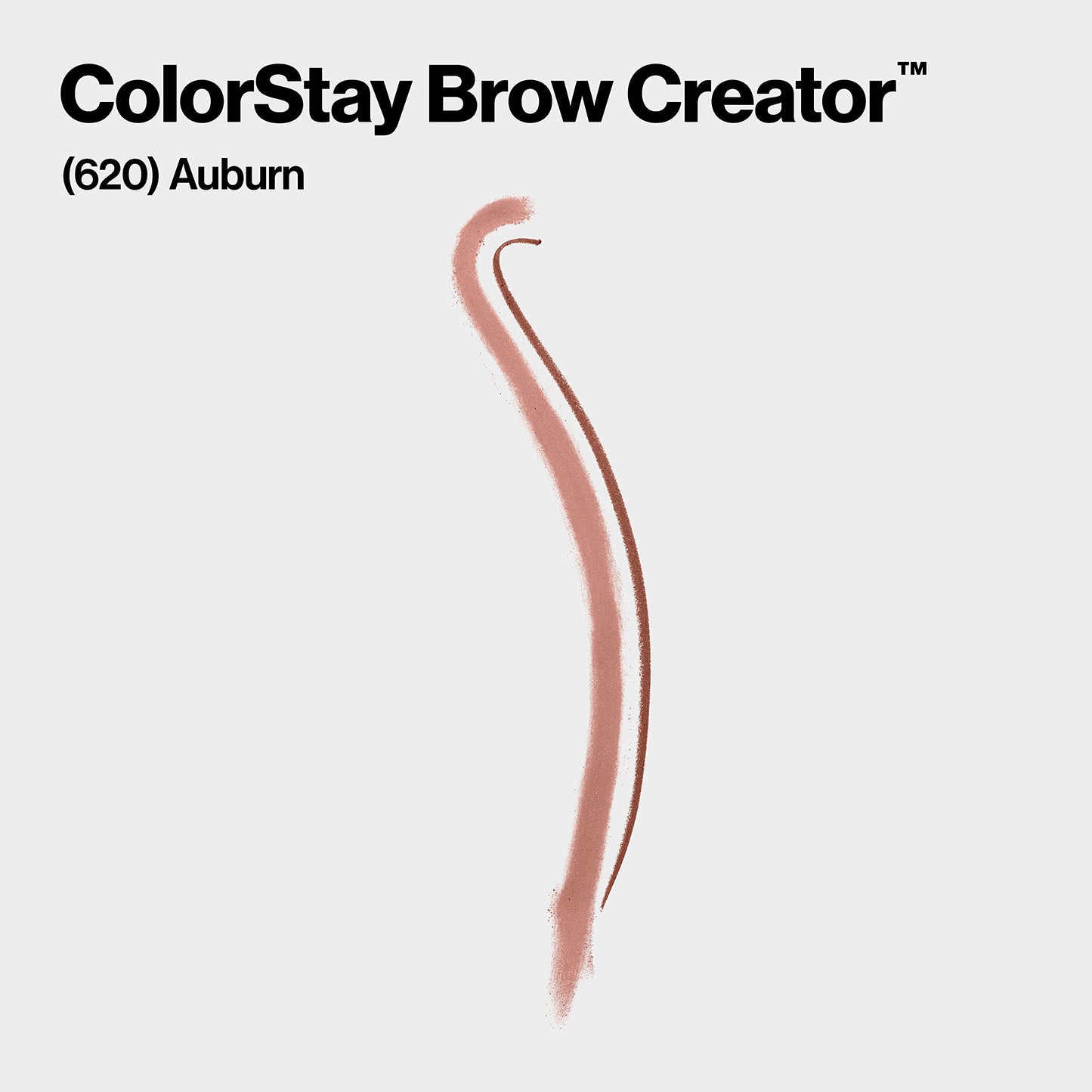 Revlon ColorStay Brow Creator, 2-in-1 Precise Eyebrow Pencil & Powder with Spoolie Brush, Waterproof & Long Lasting, 620 Auburn, 0.003 oz