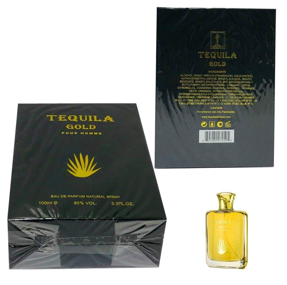 Tequila Gold Pour Homme Eau De Parfum Spray 3.4 oz for Men