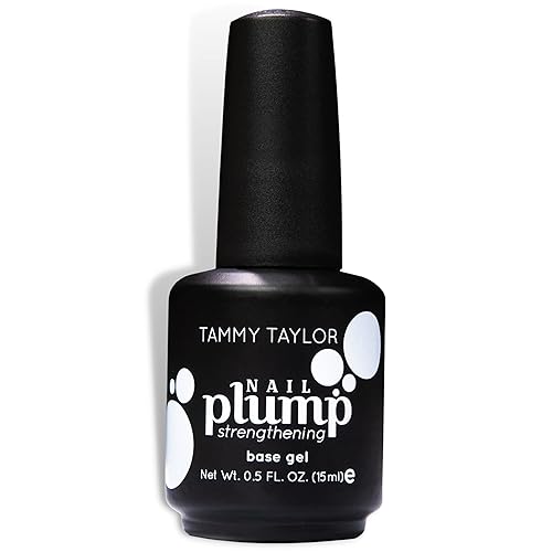 Tammy Taylor Plump Builder Gel Natural Nail Strengthener & Growth Hardener Repair Treatment Serum for Weak & Damaged Nails, Ridge Filler Base Coat