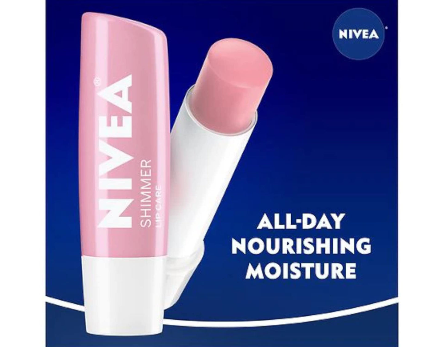 NIVEA Shimmer Radiant Lip Care 0.17 oz (Pack of 12)