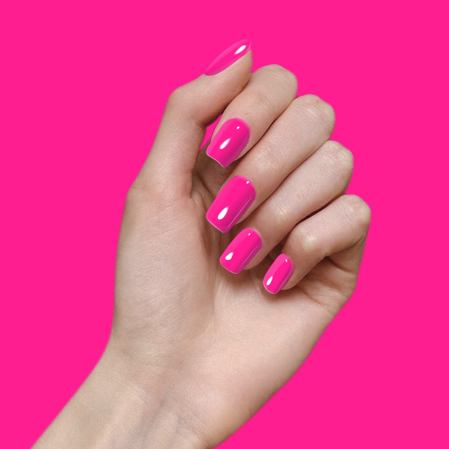 Vishine Nail Gel Polish, 15ml Soak Off Nail Gel Polish Nail Art Manicure Salon DIY at Home Long-lasting - Hot Pink 0.5 OZ Beauty and Personal Care Vishine