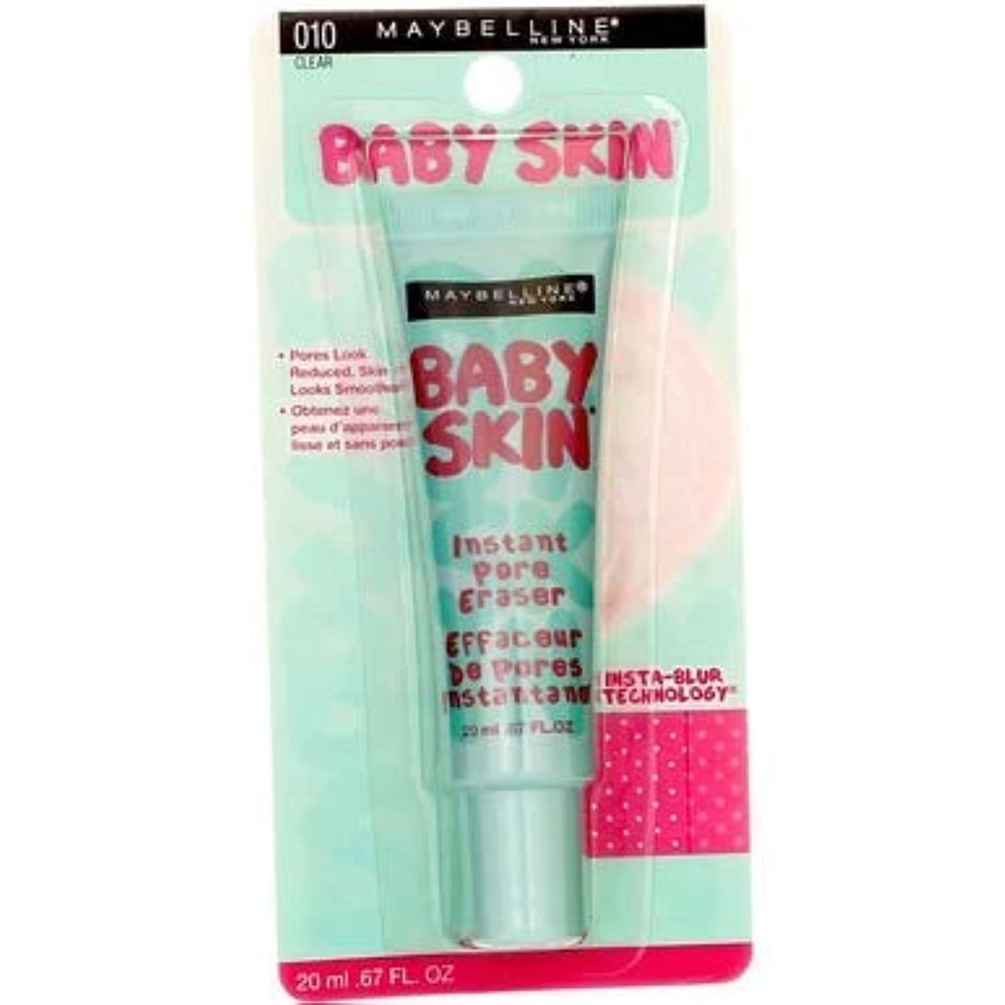 Maybelline New York Baby Skin Instant Pore Eraser Primer 0.67 oz (Pack of 3)