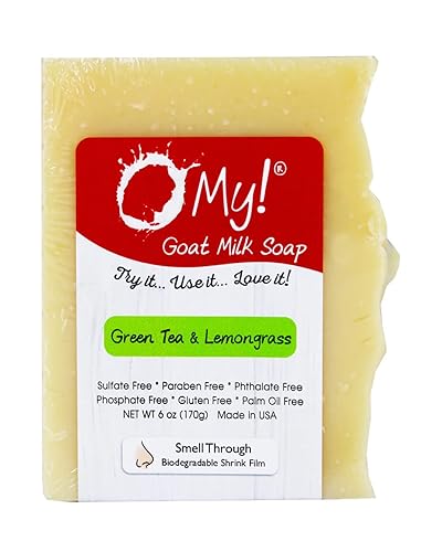 O My! Goat Milk Soap Bar 6oz | Made with Farm-Fresh Goat Milk | Free of Parabens & More | Handcrafted USA