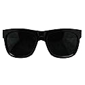 ShadyVEU Classic Square Flat Top Oversized Super Dark Tint Lens UV400 Mens Womens Sunglasses (Style #1)