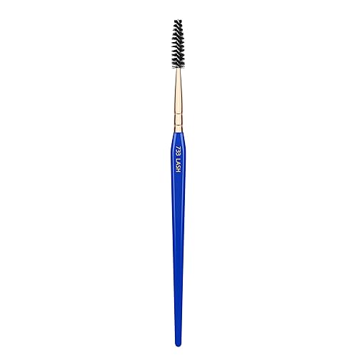 Bdellium Tools Professional Makeup Brush - Golden Triangle 733 Lash - With All Vegan and Soft Synthetic Fibers, For Applying Mascara (Blue, 1pc)