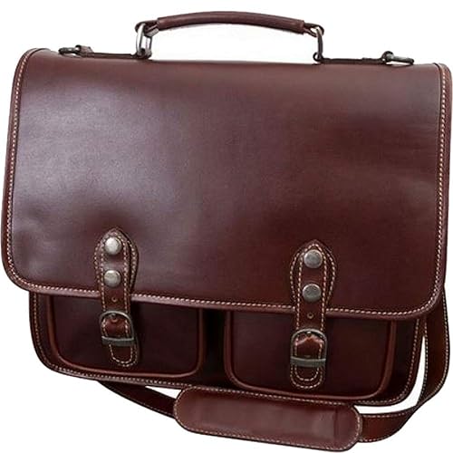 Canyon Outback Leather Goods, Inc. Sabino 15-inch Leather Computer Briefcase- Great for Men and Women - Full Grain Durable Leather