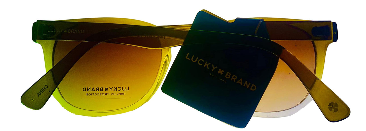 Lucky Twltoli52 Square Sunglasses, Olive Gradient, 52 mm