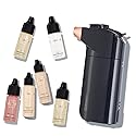 Luminess BREEZE DUO Airbrush Makeup System, Fair Coverage - 9-Piece Kit includes 2x Silk Airbrush Foundation, Soft Rose Blush, Glow Highlighter